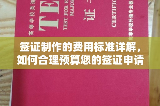 迁安签证制作的费用标准详解，如何合理预算您的签证申请成本