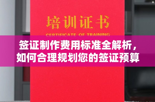 迁安签证制作费用标准全解析，如何合理规划您的签证预算？